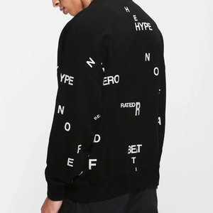 100% algodón hombres Boxy Fit cuello redondo sudaderas con capucha gruesas bordado personalizado serigrafía sólido Digital fabricado XXS - Product Image 6