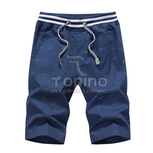 Shorts de plage décontractés pour hommes 2025 – Tissu en toile 100 % coton, séchage rapide, haute qualité, personnalisables, motif uni, fermeture à cordon de serrage - Product Image 1