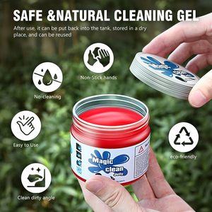 Regalo rosso 24 pezzi in fibra di setola strumento di pulizia <span class=keywords><strong>per</strong></span> <span class=keywords><strong>interni</strong></span>/esterni ruote lavaggio cruscotto Gel pulizia <span class=keywords><strong>auto</strong></span> Set di spazzole - Product Image 3