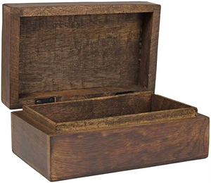Caja cuadrada de madera antigua para artesanías de madera o letreros de pared caja de madera Vintage Premium hecha a mano hogar y decoración - Product Image 3