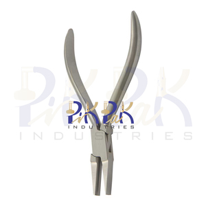 Pince demi-plate de 130mm avec mâchoires lisses finition mate à ressort circlip OEM personnalisable pour la fabrication de bijoux bricolage sertissage pêche - Product Image 6