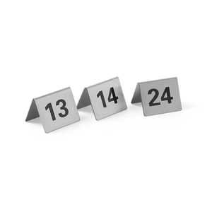 HENDI <b>Table</b> <b>Number</b> Plates Set of 13-24 50x35x40mm <b>Place</b> <b>Cards</b> & <b>Table</b> <b>Numbers</b> - Product Image 1
