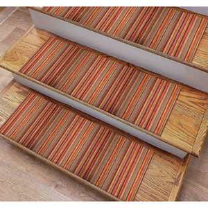 Alfombra en Tonos Otoñales, Alfombra Otoñal, Alfombras Rojas, Alfombra Moderna, Alfombra Elegante, Alfombra para Entrada - Product Image 1