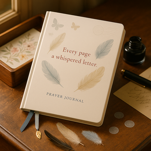 Diario de oración de plumas LABON, cada página, una carta susurrada, <span class=keywords><strong>cuaderno</strong></span> devocional cristiano con encanto, libro de escritura elegante - Product Image 6