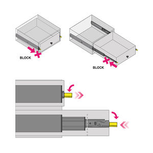 Correderas de Cajón de Alto Rendimiento Ram Industrie LO85 - 227 kg, Extensión Total, Bloqueo de Entrada y Salida - Product Image 6