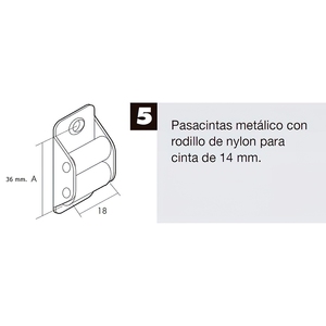 Nastro Guida per Tende a Rullo Mini, Nastri in Nylon da 14 mm - Product Image 3