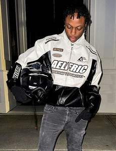 แจ็คเก็ตวาร์ซิตี้คอตั้งหนังเทียมคุณภาพสูงสำหรับผู้ชาย ขายส่ง รุ่นยอดนิยม ผลิตในปากีสถาน ฤดูหนาว 2024 - Product Image 3