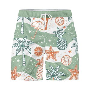 Shorts de sport pour homme personnalisés avec logo, en polyester respirant à séchage rapide, taille élastique avec cordon de serrage, pour l'entraînement et la plage - Product Image 4