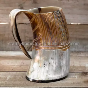 Unique Design Buffalo Horn Mug Reasonable Rate Fashionable Luxury <b>Light</b> Weight Buffalo Horn Mug - Product Image 3