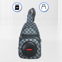 Altavoz multifuncional para mochila, diseño elegante con función de reproducción de sonido, función de Banco de energía recargable por USB