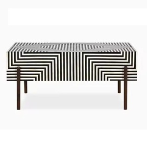 โต๊ะคอนโซลแบบฝังกระดูกโบราณเฟอร์นิเจอร์ห้องนั่งเล่นหรูหราในราคา - Product Image 5