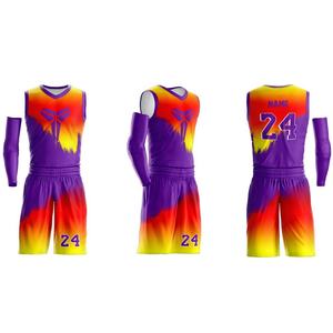 Ensemble d'uniformes de basket-ball en polyester 100% Maillot d'entraînement sportif confortable avec motifs de logo Option de taille supérieure pour les jeux et les jeux - Product Image 2