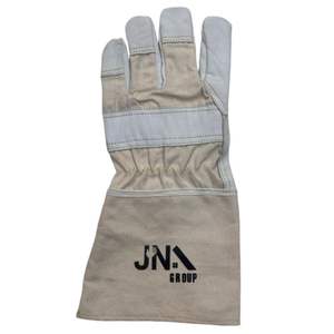 Vente en gros Logo personnalisé Gants de travail Mig en cuir de vache pour hommes Gants de soudage TIG de sécurité de haute qualité certifiés CE avec doublure en coton - Product Image 1