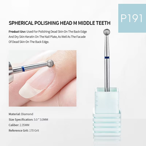 ロシアの前処理ネイルドリルビット小さなポケットツールサンディング & 剥離用研削ヘッド付きネイルアート用ダイヤモンド - Product Image 5