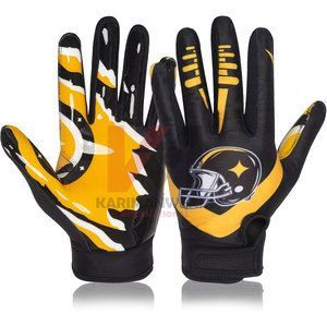 Meilleur prix d'usine Gants de gardien de football personnalisés pour l'entraînement, les matchs et les sports de plein air Gants de football américain - Product Image 1
