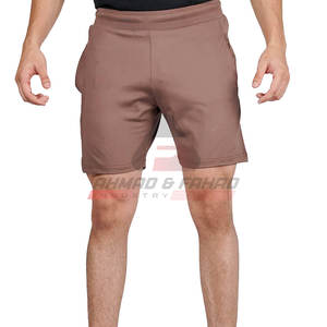 Factory-Made Custom <b>Men's</b> Gym <b>Shorts</b> 100% Cotton Comfortable Fitness Wear Your Own Logo Design Casual Solid OEM Service - Product Image 1