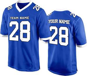 Camisetas de fútbol americano personalizadas para jóvenes y adultos con tela transpirable y duradera diseñadas para deportes de alto impacto - Product Image 2