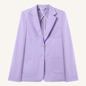 La mejor opción para el verano Elegante Casual Lila Palm Blazer para mujeres Servicios ODM Cierre de un solo botón Hecho en Vietnam - Product Image 1