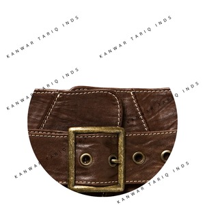 Cinturón de piel de vaca de doble capa para hombre de cuero auténtico Cinturón de diseñador del fabricante de calidad de latón sólido a la moda - Product Image 5