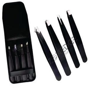 Pince à sourcils en acier inoxydable Zonedge pour extensions de cils Fabrication professionnelle de pinces à cils - Product Image 4