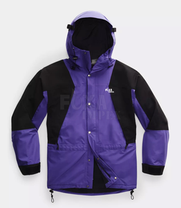 2024 personnalisé imprimé hommes imperméable toile randonnée veste coupe-vent hiver vêtements de pluie broderie support pour l'alpinisme - Product Image 6