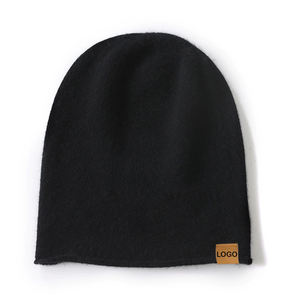 Luxury Cashmere Beanies With <b>Tag</b> Custom Warm Knitted Hats for Winter Blank Beanie jacquard - Product Image 5