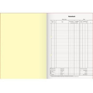 Cash Book A4 <b>Orange</b> 2x50 Sheets by Knig & Ebhardt - Product Image 1
