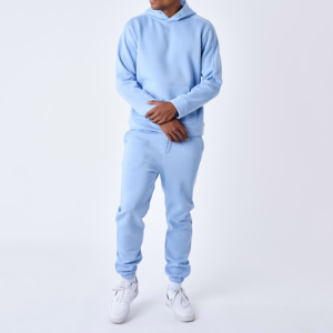 ชุดวอร์มมีฮู้ดสีพื้น ผ้าฝ้าย 100% ระบายอากาศ แห้งเร็ว สำหรับฤดูหนาว รับผลิตตามแบบ พร้อมสกรีนโลโก้ สำหรับผู้ชาย ไซส์ 2 1 - Product Image 1