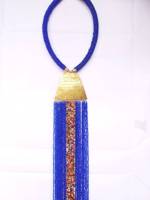 Kerajinan Sulaman Antik Buatan Tangan Desain Bunga Berhias Manik-Manik Warna Sesuai Pesanan Set Perhiasan Kalung Choker
