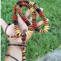 Tasbih Mala en bois poli de style ange, écologique, islamique, tendance, perles de prière naturelles pour la méditation et le culte par Tradebyd