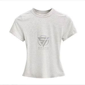 T-shirt oversize décontracté pour femme, col rond ample, épaules tombantes, imprimé lettres, manches courtes, grande taille, idéal pour l'été - Product Image 2