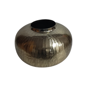 Florero de Metal hecho a mano, diseño de latón, decoración del hogar, tendencia para mesa de boda, arreglos florales, decoración con acabado dorado - Product Image 1