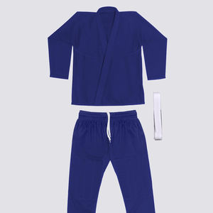 Haute qualité personnalisé bleu Royal enfants Poly coton respirant karaté uniforme ensemble à vendre à bas prix karaté costumes - Product Image 5