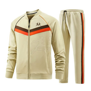 Chándal deportivo para hombre con tela transpirable y diseño ajustado, chándal deportivo personalizado con chaqueta con cremallera - Product Image 2