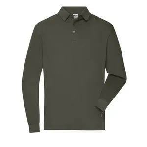 Chemises polo à manches longues personnalisées pour hommes, vêtements de travail personnalisés, merchandising promotionnel - Product Image 6