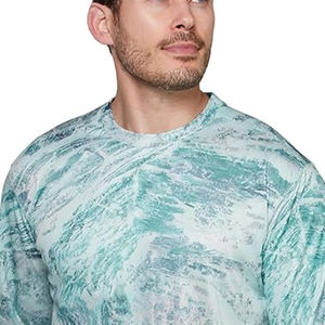 Camisa de pesca deportiva sólida de manga larga para hombre de la mejor calidad con protección UV Impresión digital personalizada transpirable - Product Image 4