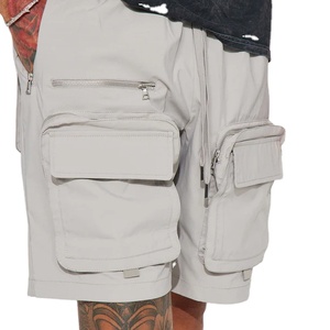 Shorts New Custom Used 6 Pocket Cargo Shorts Men Loose <b>Work</b> Casual Short Pants Plus Size - Product Image 1