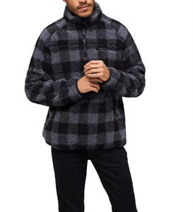 แจ็กเก็ตขนแกะ Sherpa สำหรับผู้ชายมีซิปที่นุ่มและแข็งแรงผลิตขึ้นสำหรับการเดินทางเดินป่าหรือแฟชั่นสตรีทฤดูหนาวทุกวัน - Product Image 1