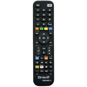 Bravo Techno 3 thông minh phổ điều khiển từ xa trong màu đen cho TV - Product Image 1