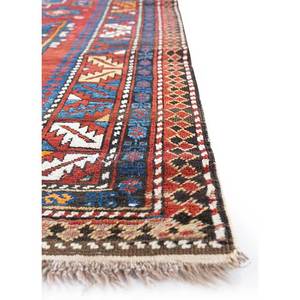 Tapis en laine noués à la main Nuray Jaipur US - Motifs abstraits médaillon rouge orangé pour couloir - Tapis rectangulaire fait main 9x12 pour la maison - Product Image 4