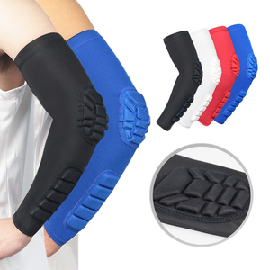 Men Sports Riding <b>Protective</b> Guard Anti Collision Basketball Elbow Arm <b>Sleeves</b> Honeycomb Pads Brace - Product Image 1