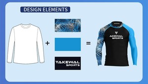 Rash-Guard de Jiu Jitsu à manches longues pour hommes personnalisé Rash-Guard Gentle Strong Gym Rash Guard MMA Rash Guard & Fitness Anti-UV Sublimé - Product Image 5