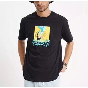 Venta al por mayor de camisetas de manga corta de estilo casual de los hombres personalizados 100% algodón con impresión digital de gran tamaño Ringer camisas - Product Image 1