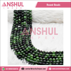 Cuentas Sueltas Brillantes de Alta Calidad al por Mayor, Hilo de 15 Pulgadas de Largo, Piedra Preciosa Natural de Zoisita Rubí de 10 mm, Redonda, Modelo RB-RUBZ-10 de Anshul Impex - Product Image 5
