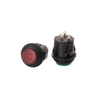 Snap-in Waterproof <strong>Push</strong> <strong>Button</strong> <strong>Switch</strong> <strong>16mm</strong> Round Self-Locking /Momentary <strong>Push</strong> <strong>Button</strong> <strong>Switches</strong> with RGB LED Illuminated - Product Image 3