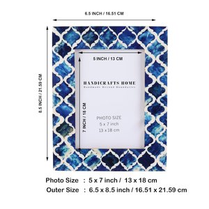 Cadres photo incrustés de résine élégants et faits à la main de qualité supérieure avec des conceptions personnalisables Technique écologique polie pour les commandes en gros - Product Image 2