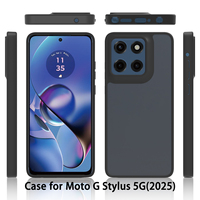 Estuche de soporte barato de carga magnética con diseño sólido suave al tacto vívido translúcido mate anticaída a prueba de golpes para Moto G Stylus