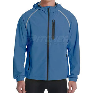 Veste coupe-vent à capuche zippée pour homme, mode décontractée, légère, écologique, veste d'hiver avec options personnalisables - Product Image 1