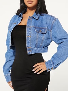 Nouvelle conception de veste en jean personnalisée, veste en jean à séchage rapide pour femmes, veste en jean décontractée de style occidental, OEM - Product Image 3