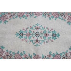 พรมวินเทจสไตล์ตุรกี ขนาด 3.7x7.1 ฟุต พรมสีน้ำตาลสไตล์โมร็อกโก - Product Image 2